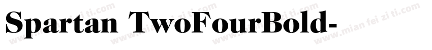 Spartan TwoFourBold字体转换